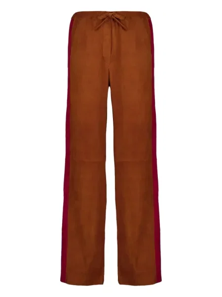 Pantaloni Paula cu dungi maro