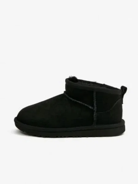 UGG Bocanci KIDS CLASSIC ULTRA MINI | piele negru
