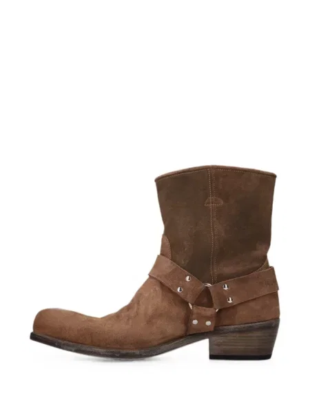 Botine Premiata din piele de căprioară maro
