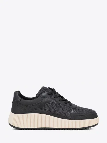Sneakersy na platformie czarne