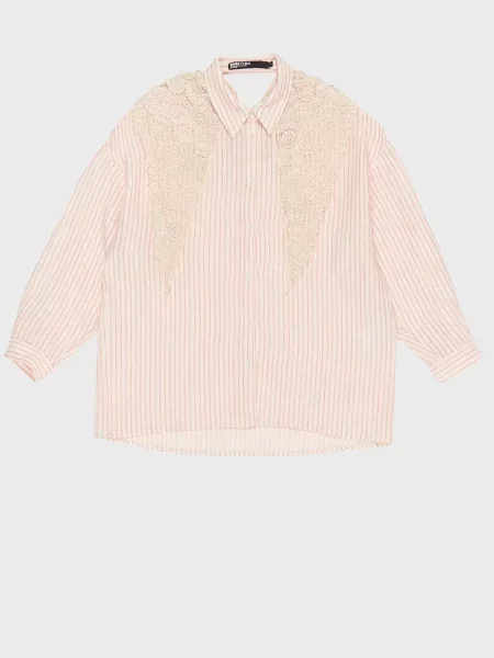 Сорочка у смужку Bimba Y Lola рожева