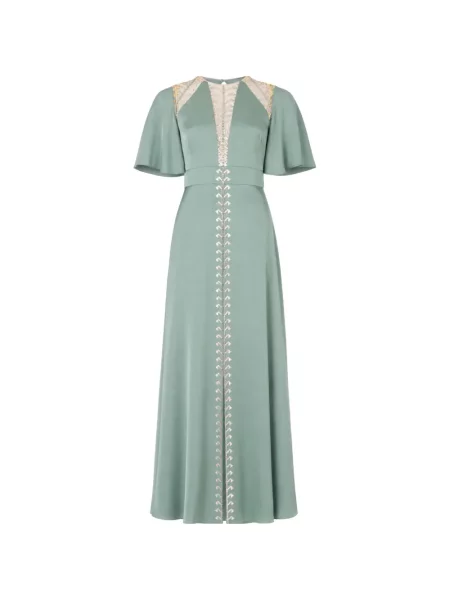 Rochie maxi Temperley London verde
