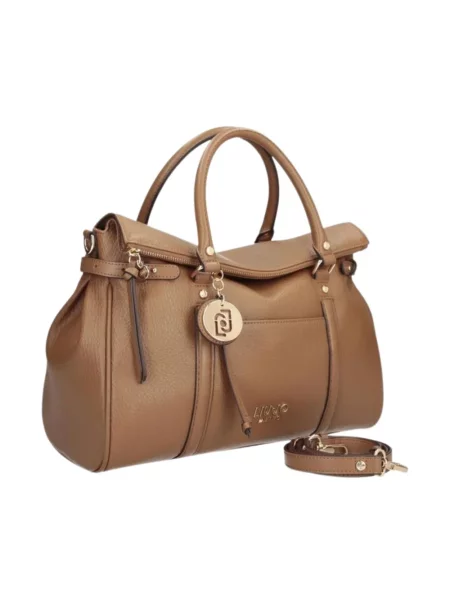 Liu Jo torebka shopper z imitacji skóry brązowa