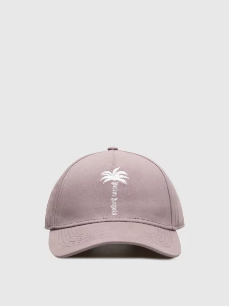 Кепка з вишивкою логотипа Palm Angels фіолетова