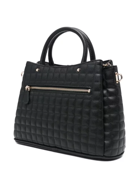 Matlasat geantă shopper Guess negru
