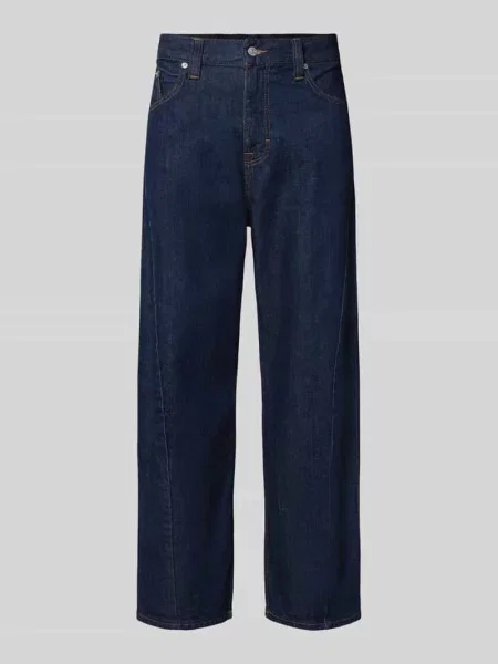 Jeansy o kroju barrel z mieszanki bawełny model ASHTON' Tommy Jeans granatowe