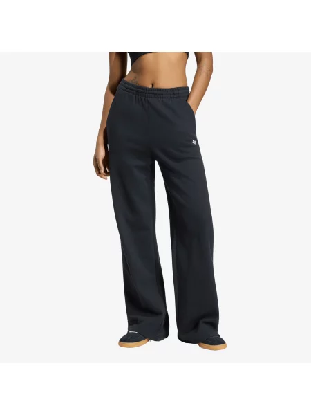 Pantaloni de trening adidas Essentials Wide Leg French Terry Pants Black XL negru