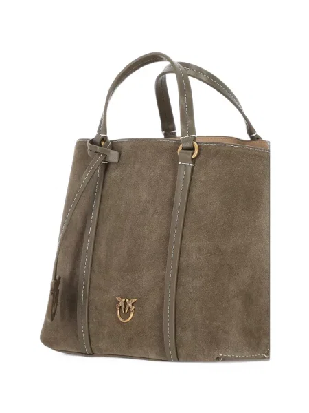 Τσάντα shopper Pinko σουέτ καφέ