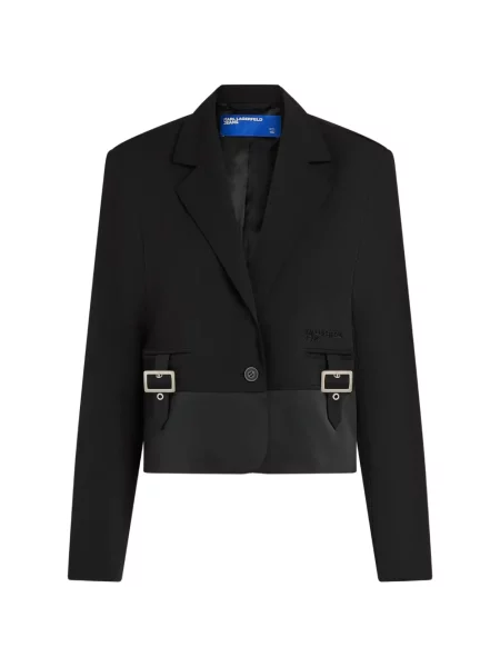 Sacou Karl Lagerfeld Jeans cu cataramă negru