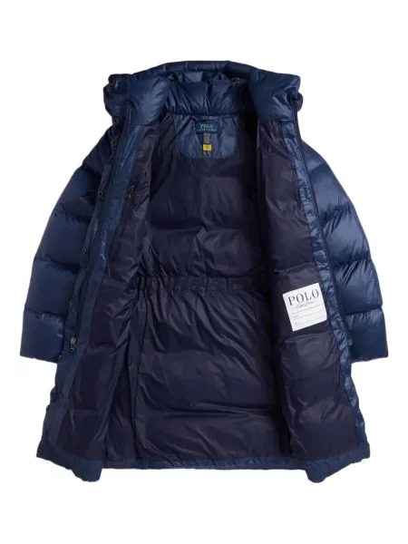 Dětska péřová bunda Polo Ralph Lauren modrá