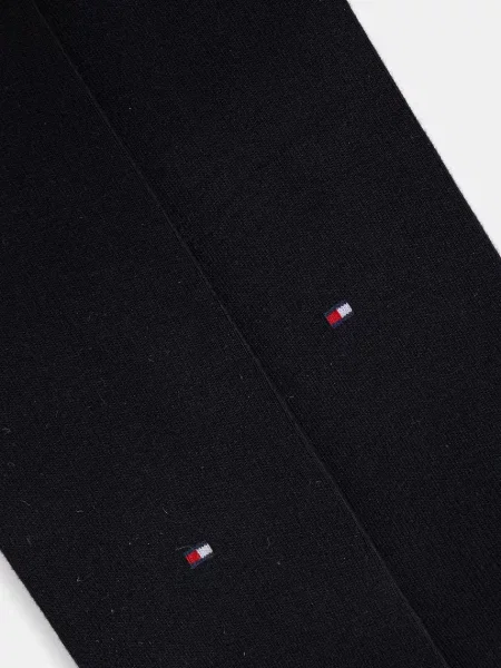 Podkolanówki z mieszanki bawełny i elastanu z motywem z logo Tommy Hilfiger granatowe