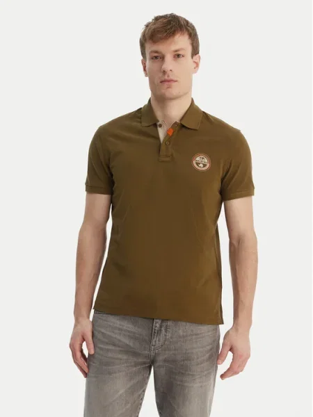 Napapijri Tricou polo E-Clanis verde