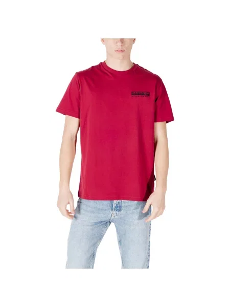 Tričko Napapijri S-Vignonil Back tibetan red červené
