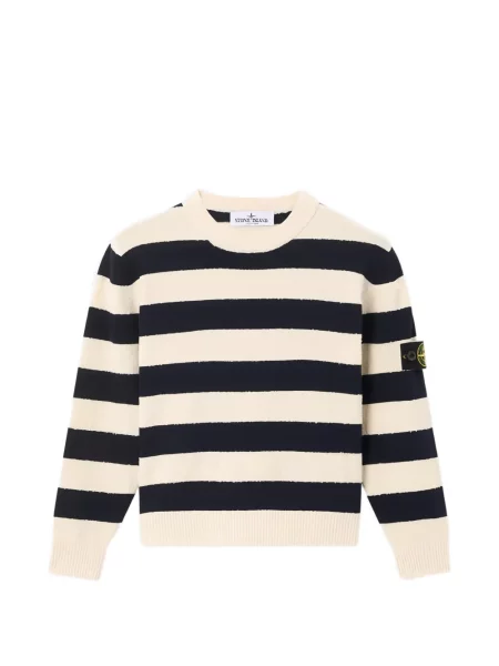 Sweter dziecięcy Stone Island biały