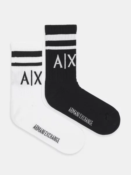Чорапи Armani Exchange черно