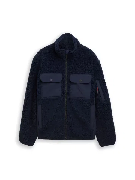 TOM TAILOR Jachetă fleece bleumarin