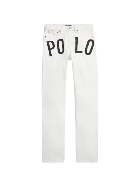 Tricou polo Polo Ralph Lauren cu imagine alb