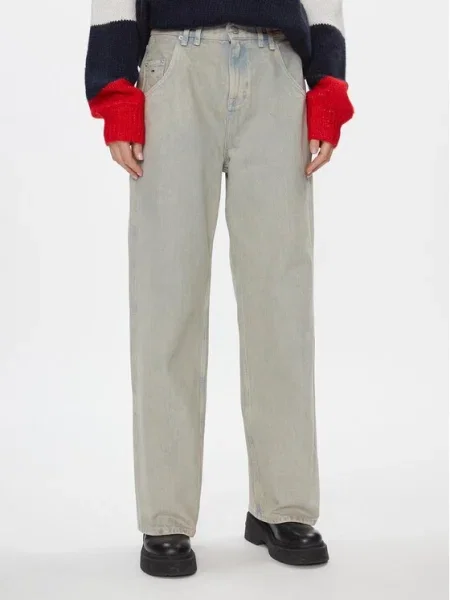 Tommy Jeans Blugi Daisy Jean Lw Bgy Baggy Fit albastru