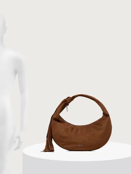 Замшевая сумка хобо Dkny