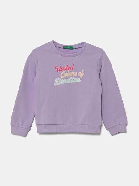 United Colors of Benetton Dětská mikina fialová