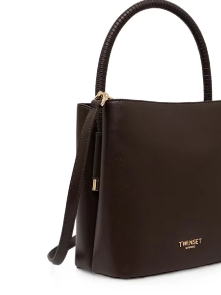 Shopper táska Twinset autogrammal barna