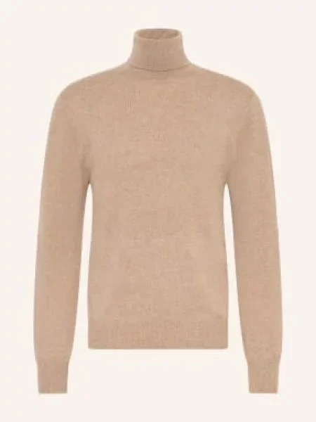 Agnona Golf Z Kaszmiru beige beżowy