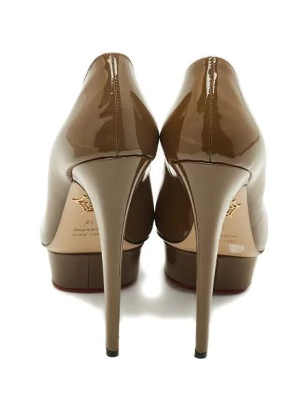Pantofi cu toc Charlotte Olympia cu platformă maro