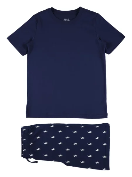 Piżama dziecięca Polo Ralph Lauren niebieska