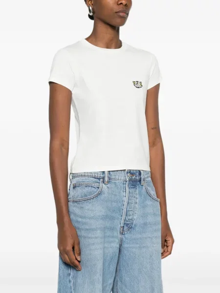 Tricou Kenzo cu dungi de tigru alb