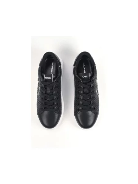 Sneakersy Karl Lagerfeld skórzane czarne
