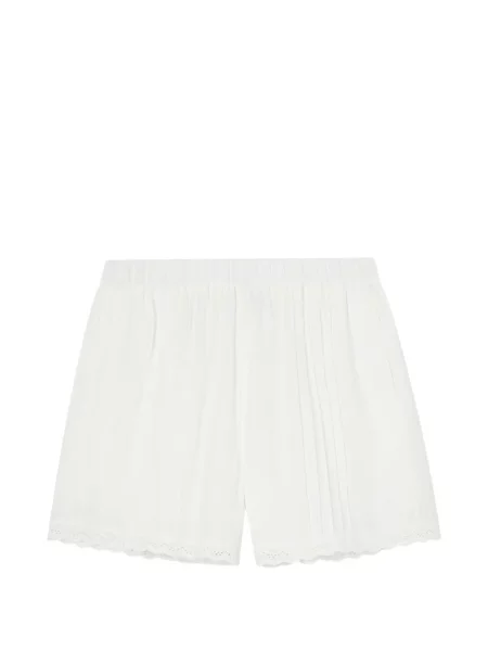 Pantaloni scurți Tout A Coup cu broderie alb