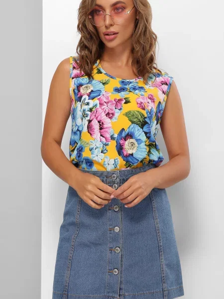 Майка MarSe віскоза/модал жовтий