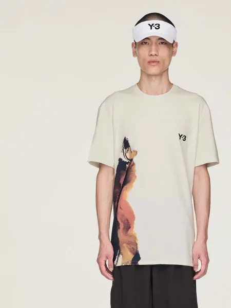 Переработанный спортивная футболка Adidas серая