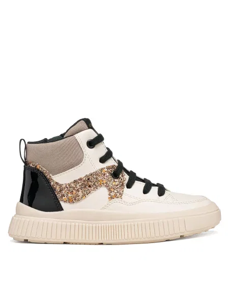 Sneakers Geox J Laquinny Girl S Crem