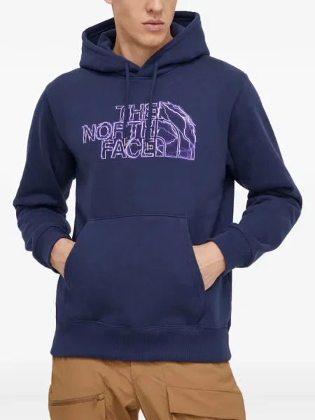 Суичър с качулка The North Face синьо