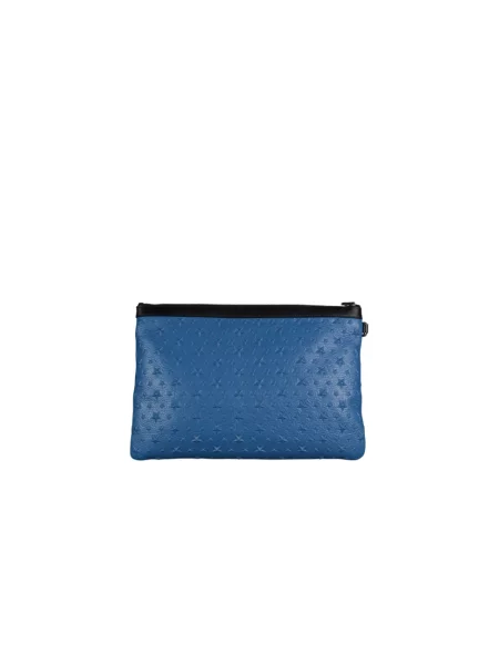 Torba Jimmy Choo skórzana retro niebieska