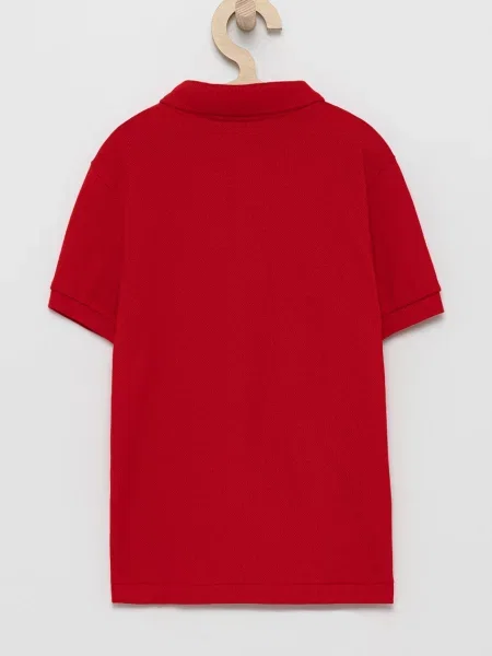 Lacoste Dětská polokošile červené