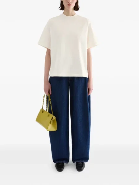 Tricou Jil Sander cu imagine alb