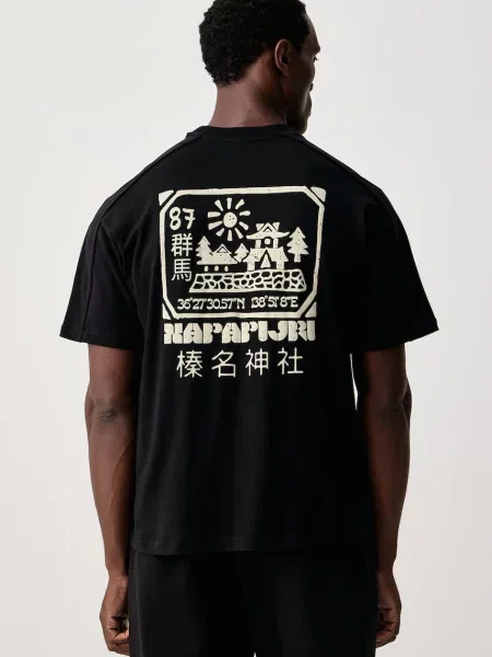 Napapijri tricou pentru bărbați din Teza negru