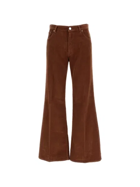 Pantaloni Haikure de catifea cord maro