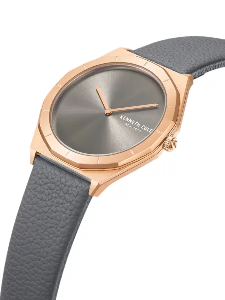 Ceas Kenneth Cole din piele clasic cu bretele gri