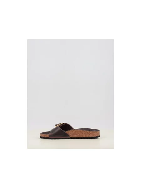 Birkenstock Pantofle Madrid Big Buckle tmavě / zlatá hnědá