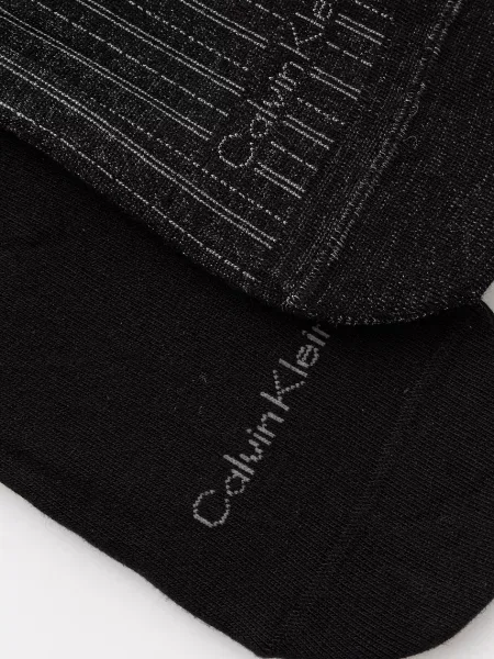 Calvin Klein kotníkové ponožky černé