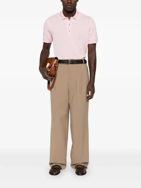 Polo marškinėliai Tom Ford rožinė