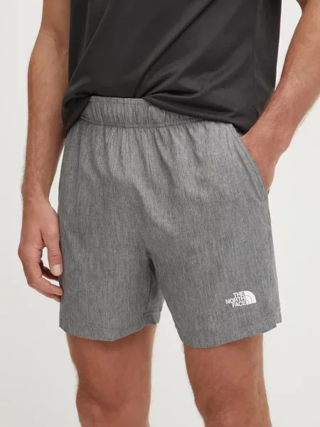 Sportovní šortky The North Face šedá