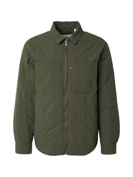 LEVI'S ® Přechodná bunda Kyren Overshirt tmavě zelená