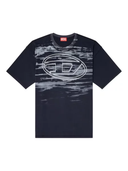 Tricou Diesel cu imagine albastru