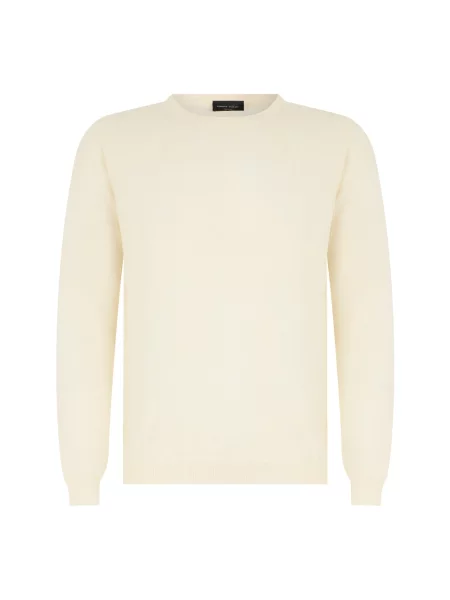 Sweter Roberto Collina beżowy