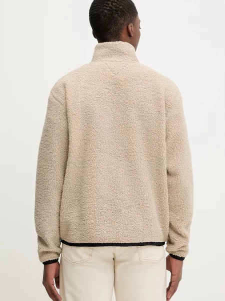Tommy Jeans hanorac fleece uni bej