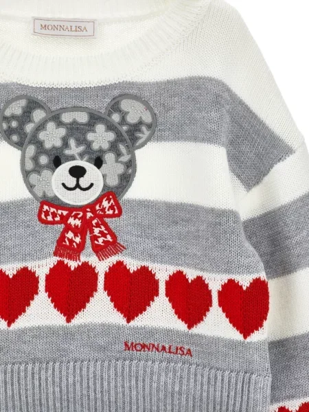 Sweter dziecięcy Monnalisa szary
